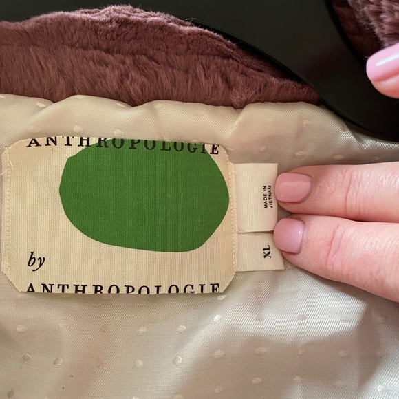 Anthropologie fuzzy jacket XL NWOT - Picture 6 of 8